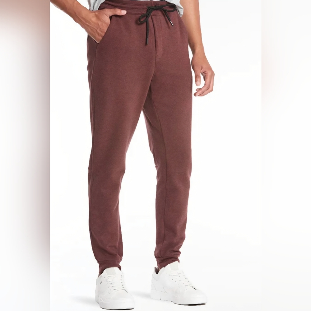 Public Rec Men’s Cotton Terry Weekender Joggers - 36x32 - Heather Maroon